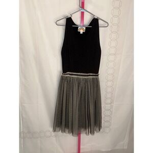 Ruby Belle Black‎ Sparkle Knit Tulle Dress Women's Size 8